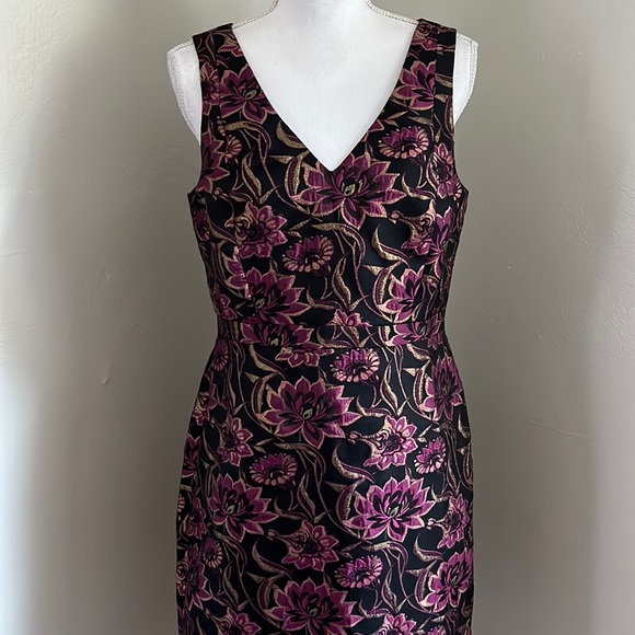 J.CREW Holiday Jacquard V-neck Dress - Picture 3 of 11